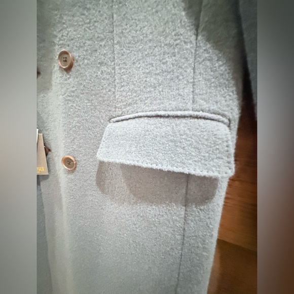 Todd Snyder Light Blue Double-Breasted Light Boucle Italian Wool Overcoat NWT - Picture 5 of 12